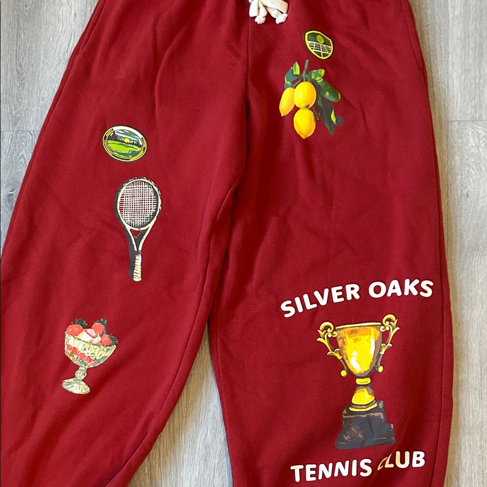 Urban Outfitters Red Graphic Track Pants - Picture 3 of 6